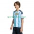 Argentinien Kinderset Heim trikot WM 2026 Kurzarm