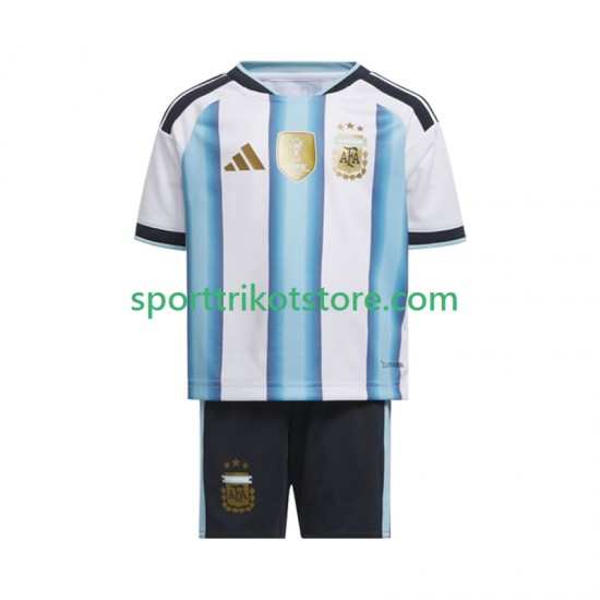 Argentinien Kinderset Heim trikot WM 2026 Kurzarm