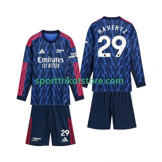 Arsenal Kinderset Auswärts trikot 2025-2026 Langarm Havertz 29