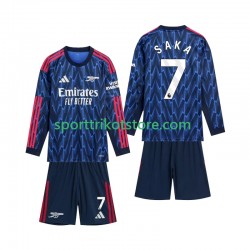 Arsenal Kinderset Auswärts trikot 2025-2026 Langarm Saka 7