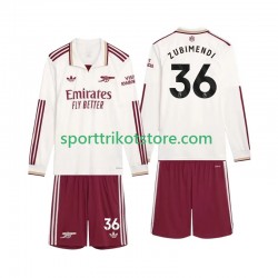 Arsenal Kinderset Ausweich trikot 2025-2026 Langarm Zubimendi 36