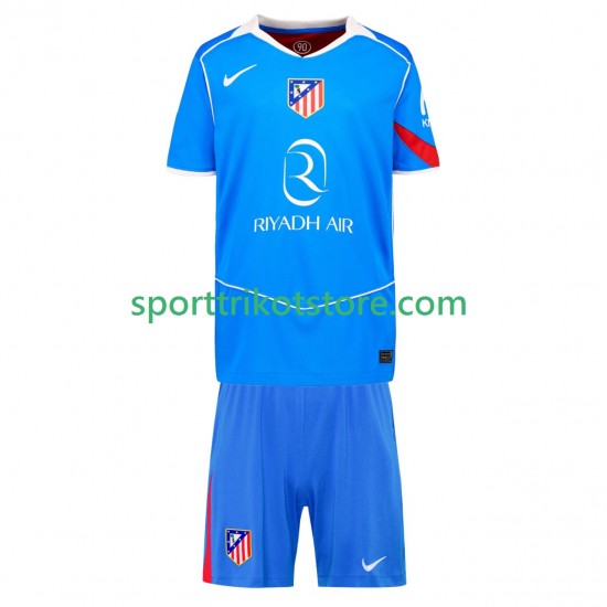 Atlético Madrid Kinderset Ausweich trikot 2025-2026 Kurzarm