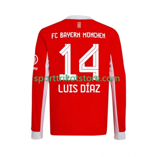 FC Bayern München Herren Heim trikot 2025-2026 Langarm Luis Diaz 14