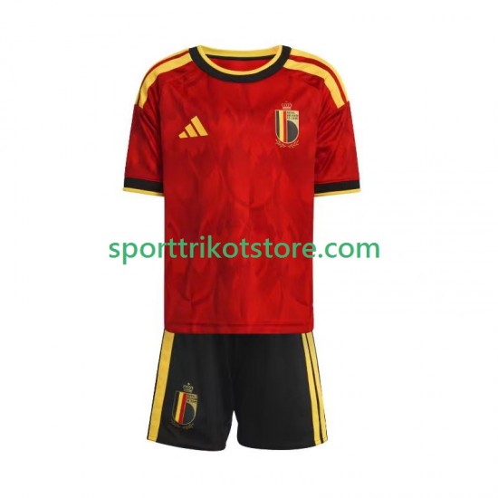 Belgien Kinderset Heim trikot WM 2026 Kurzarm