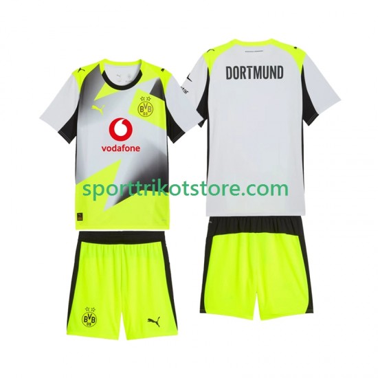 Borussia Dortmund Kinderset Auswärts trikot 2025-2026 Kurzarm