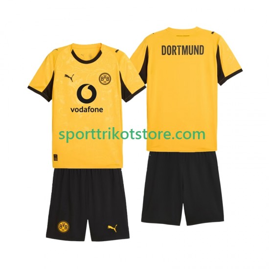 Borussia Dortmund Kinderset Heim trikot 2025-2026 Kurzarm Cup