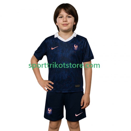 Frankreich Kinderset Heim trikot 2025 Kurzarm