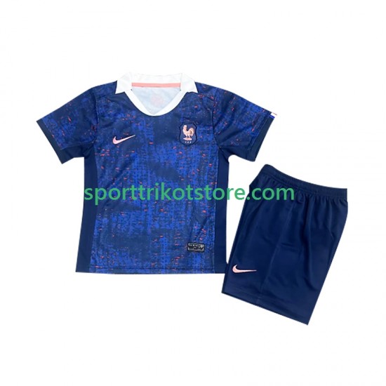 Frankreich Kinderset Heim trikot 2025 Kurzarm