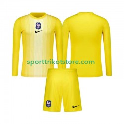 Frankreich Kinderset Heim trikot 2025 Langarm Torwart