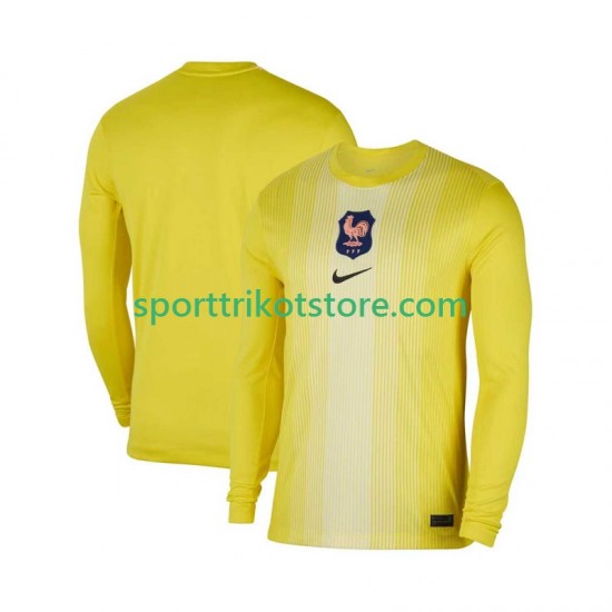 Frankreich Herren Heim trikot 2025 Langarm Torwart