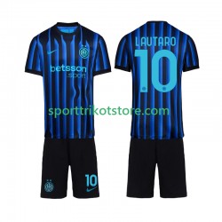 Inter Mailand Kinderset Heim trikot 2025-2026 Kurzarm Lautaro Martinez 10