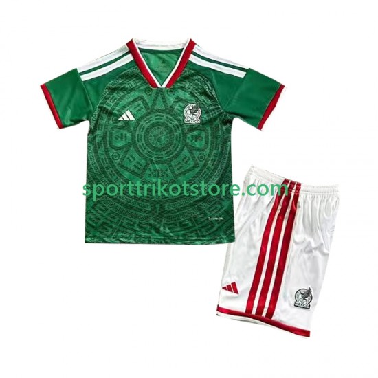 Mexiko Kinderset Heim trikot WM 2026 Kurzarm