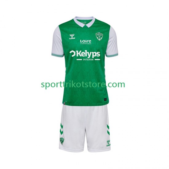 Kinderset Heim trikot 2025-2026 Kurzarm AS Saint-Etienne