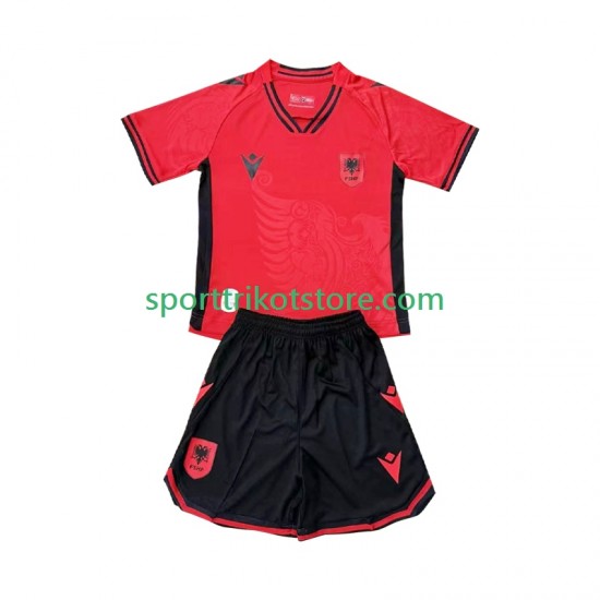 Albanien Kinderset Heim trikot 2026 Kurzarm