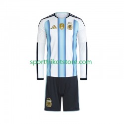 Argentinien Kinderset Heim trikot WM 2026 Langarm