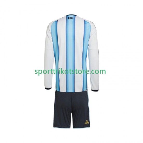 Argentinien Kinderset Heim trikot WM 2026 Langarm