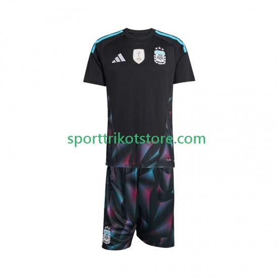 Argentinien Kinderset Heim trikot WM 2026 Kurzarm Torwart
