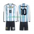 Argentinien Kinderset Heim trikot WM 2026 Langarm Maradona 10