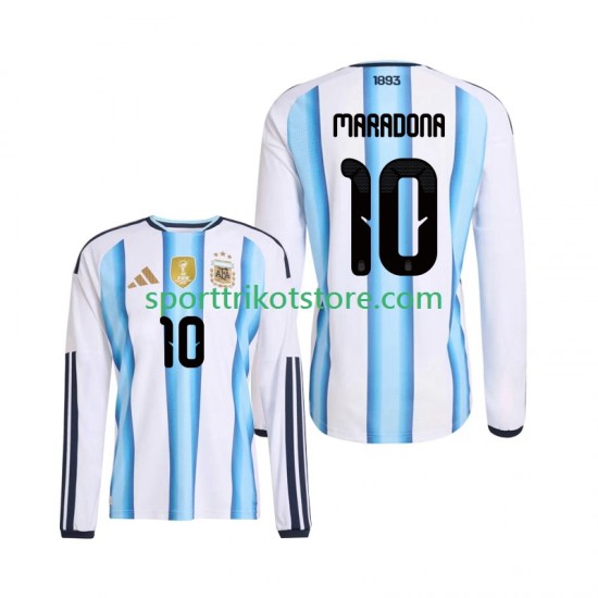 Argentinien Herren Heim trikot WM 2026 Langarm Maradona 10