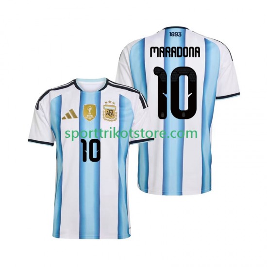 Argentinien Herren Heim trikot WM 2026 Kurzarm Maradona 10