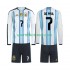 Argentinien Kinderset Heim trikot WM 2026 Langarm Rodrigo De Paul 7