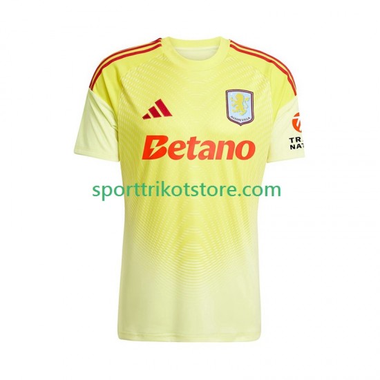 Aston Villa Herren Auswärts trikot 2025-2026 Kurzarm Torwart