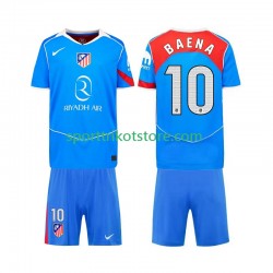 Atlético Madrid Kinderset Ausweich trikot 2025-2026 Kurzarm Alex Baena 10