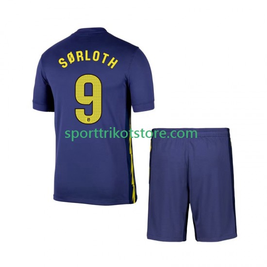 Atlético Madrid Kinderset Auswärts trikot 2025-2026 Kurzarm Alexander Sorloth 9