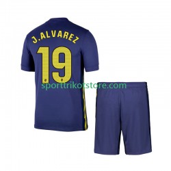 Atlético Madrid Kinderset Auswärts trikot 2025-2026 Kurzarm Julian Alvarez 19