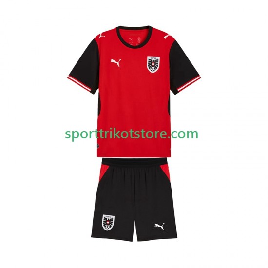 Österreich Kinderset Heim trikot WM 2026 Kurzarm