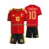 Belgien Kinderset Heim trikot WM 2026 Kurzarm Leandro Trossard 10