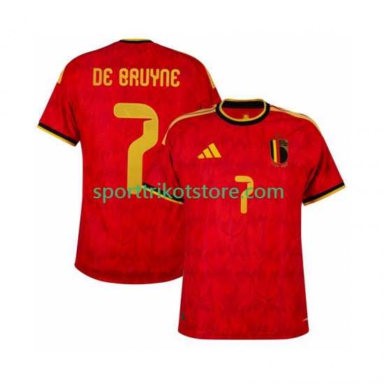Belgien Herren Heim trikot WM 2026 Kurzarm de bruyne 7