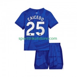 Chelsea Kinderset Heim trikot 2025-2026 Kurzarm Moises Caicedo 25