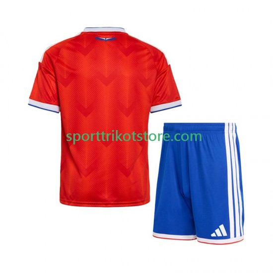 Chile Kinderset Heim trikot 2026 Kurzarm