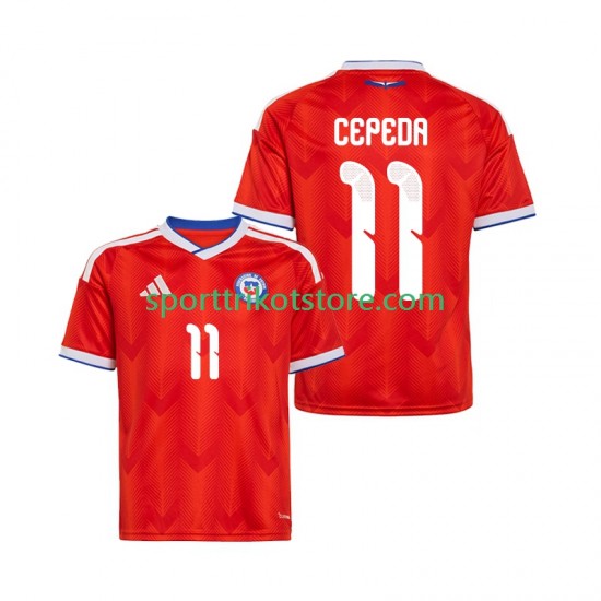 Chile Herren Heim trikot 2026 Kurzarm Lucas Cepeda 11