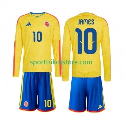 Kolumbien Kinderset Heim trikot WM 2026 Langarm James Rodriguez 10
