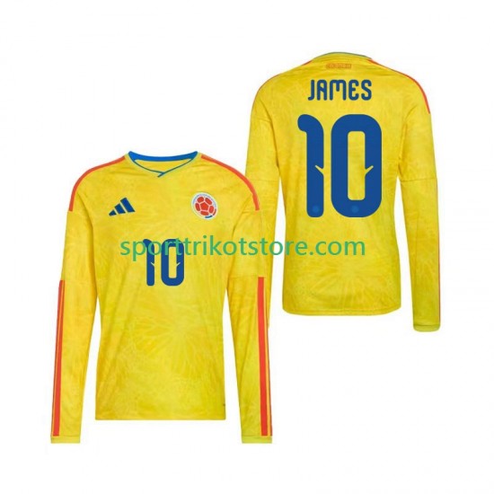 Kolumbien Herren Heim trikot WM 2026 Langarm James Rodriguez 10