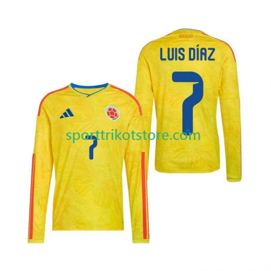 Kolumbien Herren Heim trikot WM 2026 Langarm Luis Diaz 7