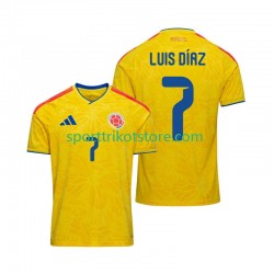Kolumbien Herren Heim trikot WM 2026 Kurzarm Luis Diaz 7