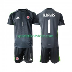 Costa Rica Kinderset Auswärts trikot 2025 Kurzarm Torwart Keylor Navas 1