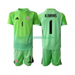 Costa Rica Kinderset Heim trikot 2025 Kurzarm Torwart Keylor Navas 1