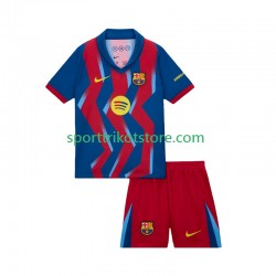 FC Barcelona Kinderset Viertes trikot 2025-2026 Kurzarm