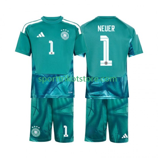 Deutschland Kinderset Heim trikot WM 2026 Kurzarm Torwart Manuel Neuer 1