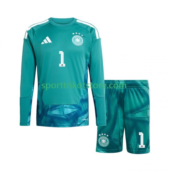 Deutschland Kinderset Heim trikot WM 2026 Langarm Torwart Oliver Baumann 1