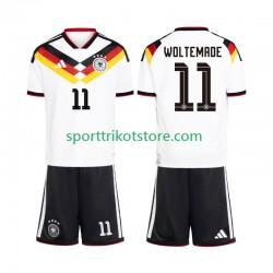 Deutschland Kinderset Heim trikot WM 2026 Kurzarm Woltemade 11