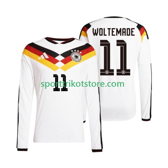 Deutschland Herren Heim trikot WM 2026 Langarm Woltemade 11