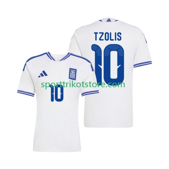Griechenland Herren Heim trikot 2026 Kurzarm Christos Tzolis 10
