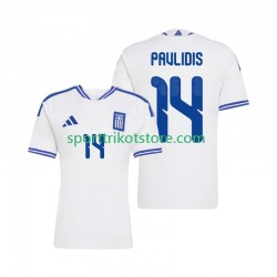 Griechenland Herren Heim trikot 2026 Kurzarm Vangelis Pavlidis 14