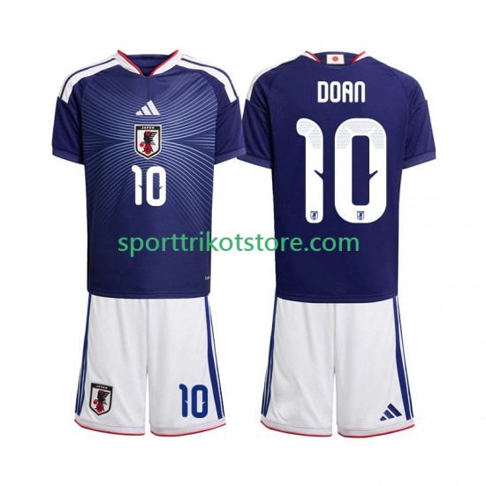 Japan Kinderset Heim trikot WM 2026 Kurzarm Ritsu Doan 10