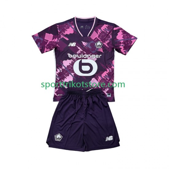 LOSC Lille Kinderset Viertes trikot 2025-2026 Kurzarm